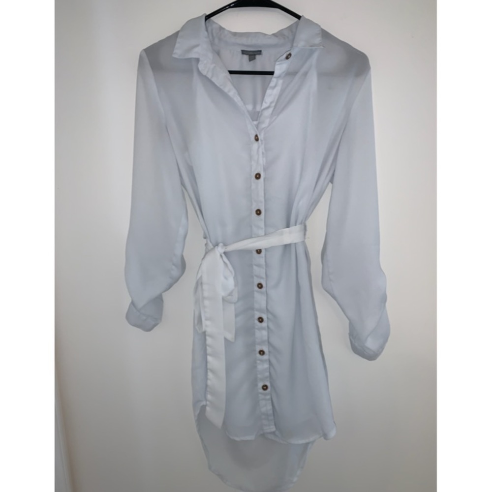 Charlotte Russe White Blouse Dress